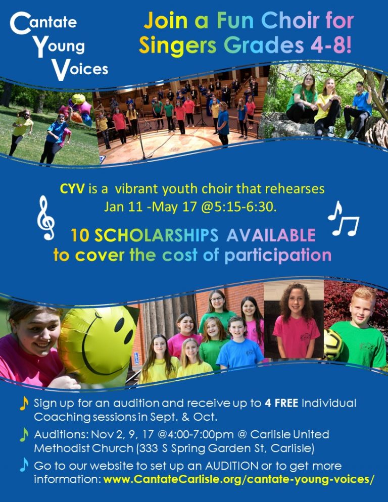 Cantate Young Voices – Auditions!